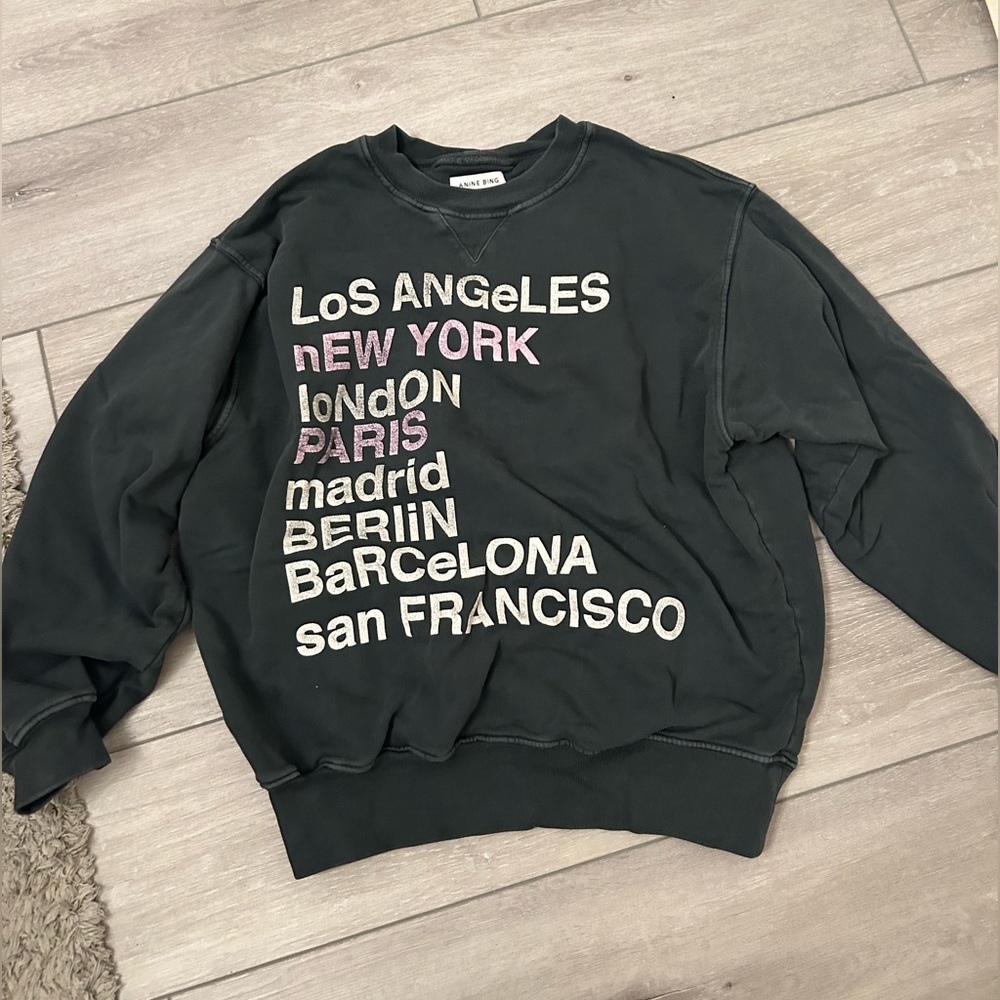 Anine Bing city love sweatshirt